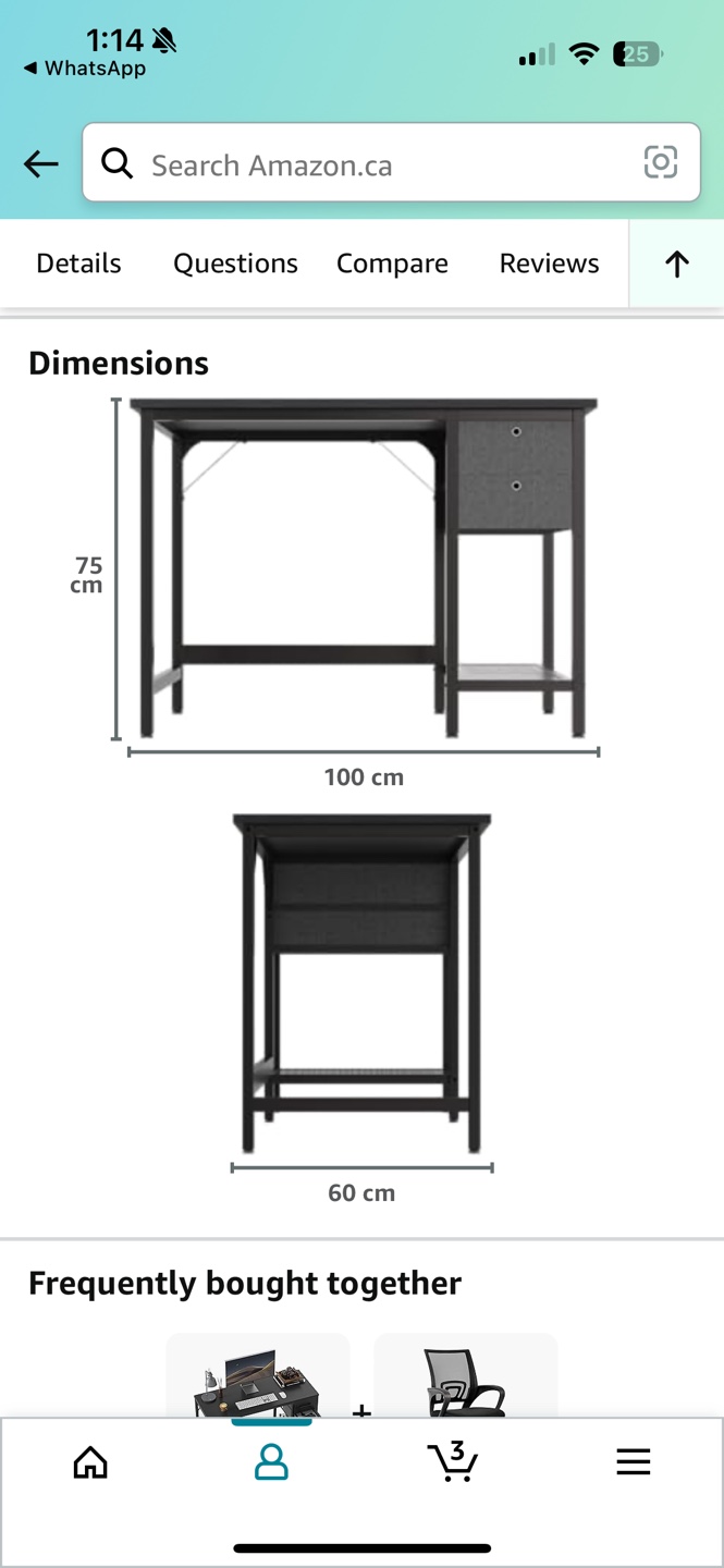 White Computer Desk with Storage Shelf and Drawers - photo 5