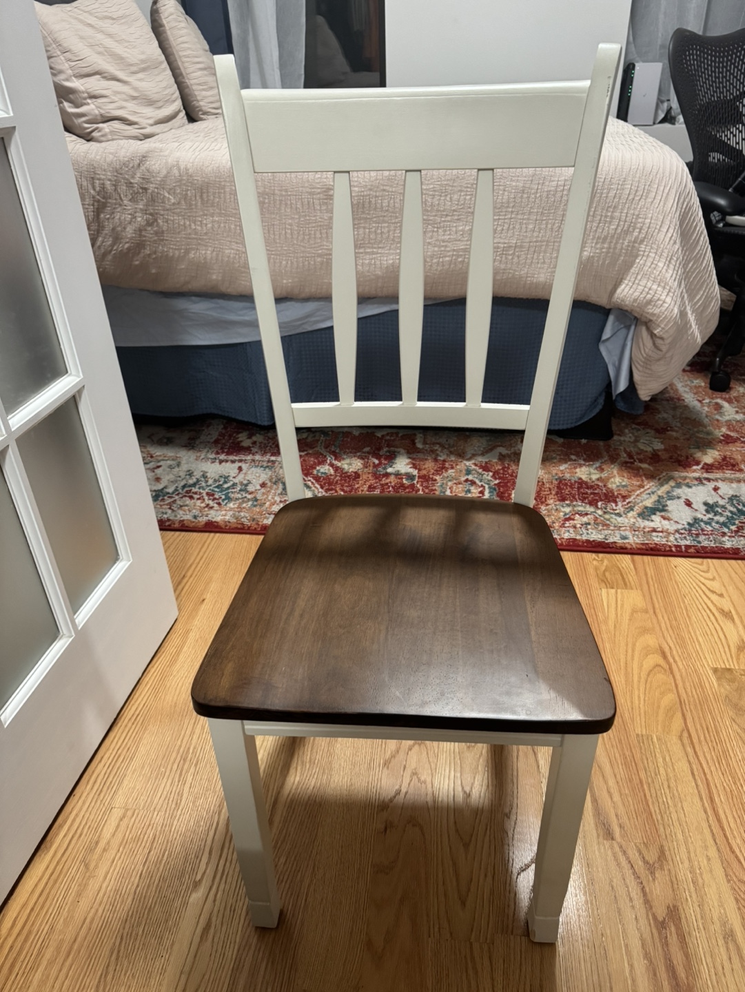 White and Brown Dining Chair - photo 2