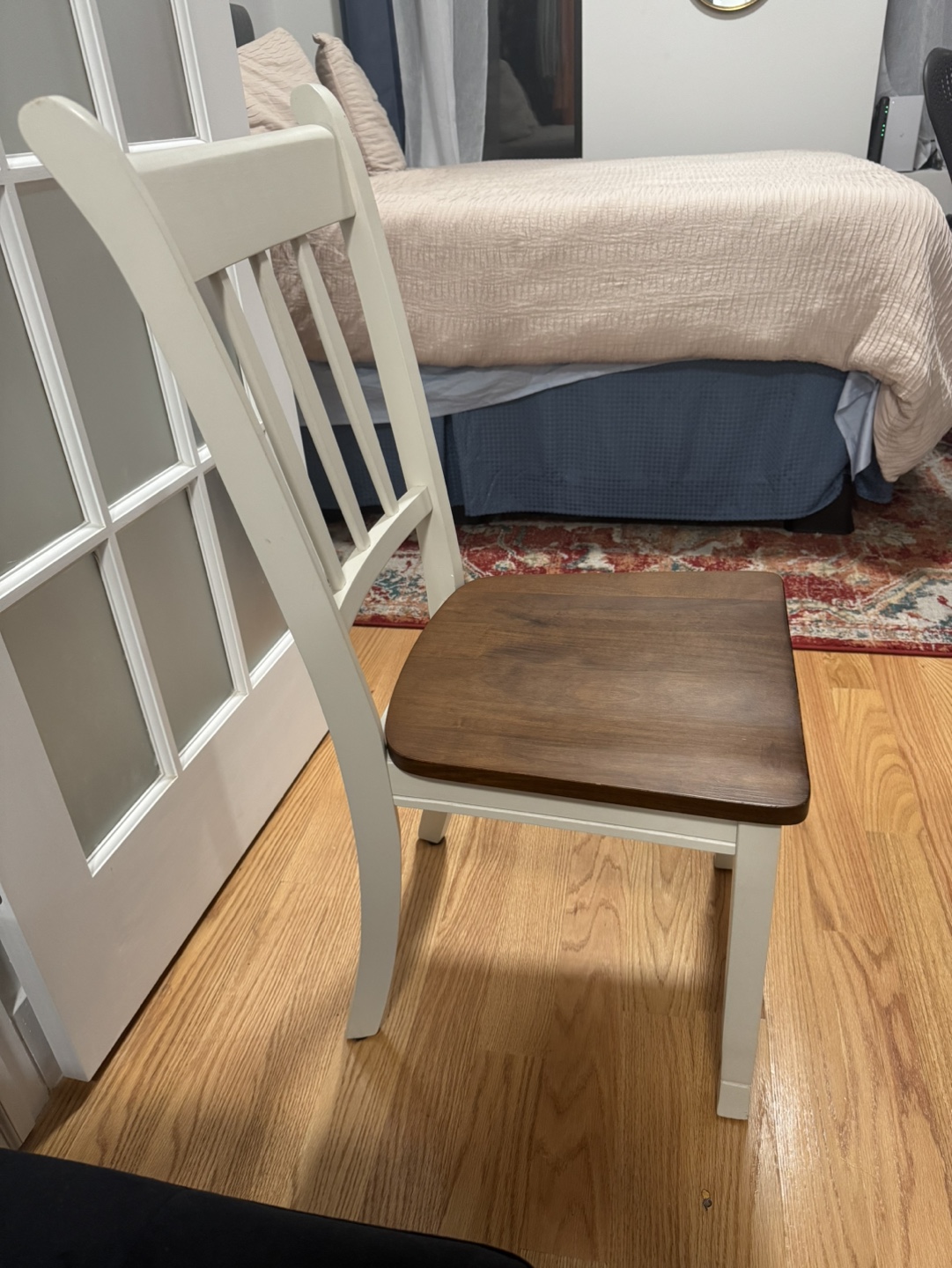 White and Brown Dining Chair