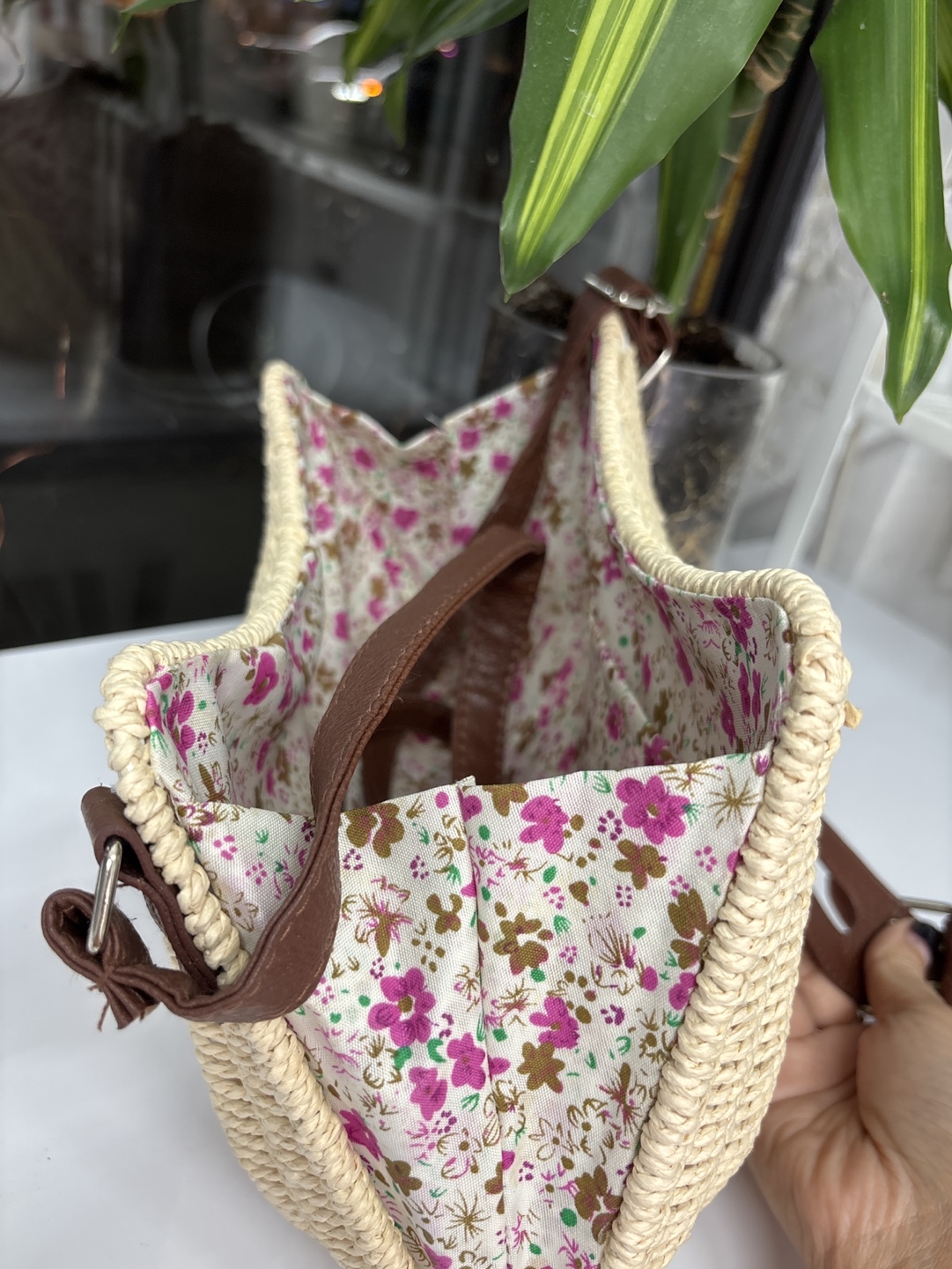 Straw Crossbody Bag - photo 2