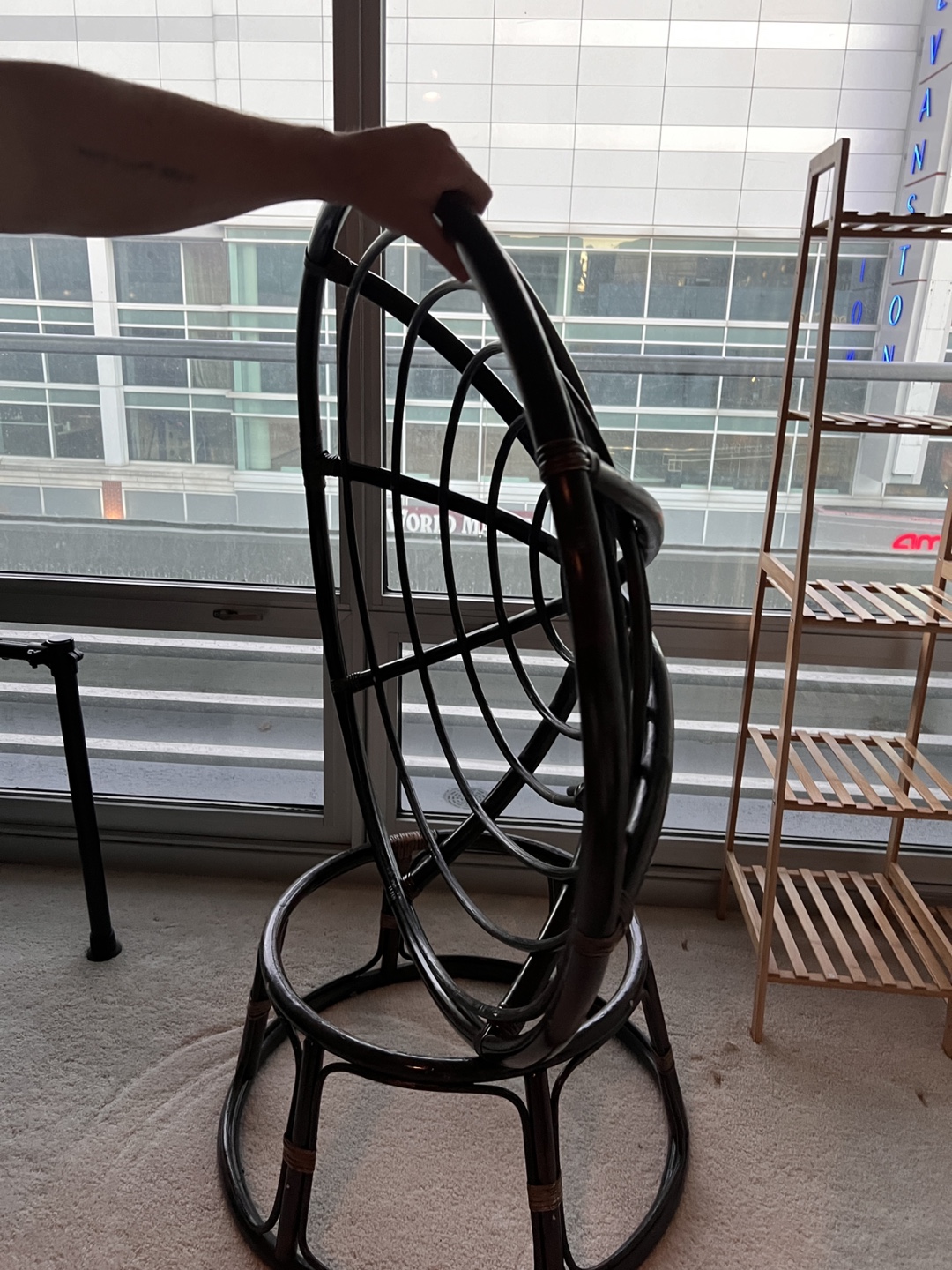 Papasan Chair with Cushion Egg chair - photo 4