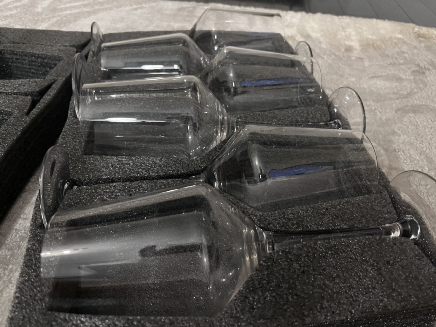 Set of 6 Cristal wine glasses - photo 3