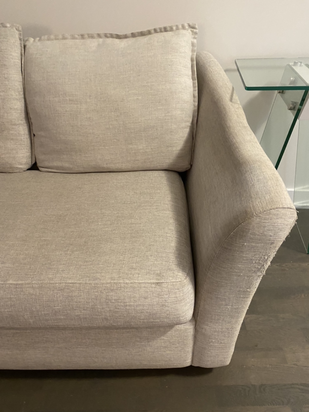 Modern 3 seater sofa grey - photo 5