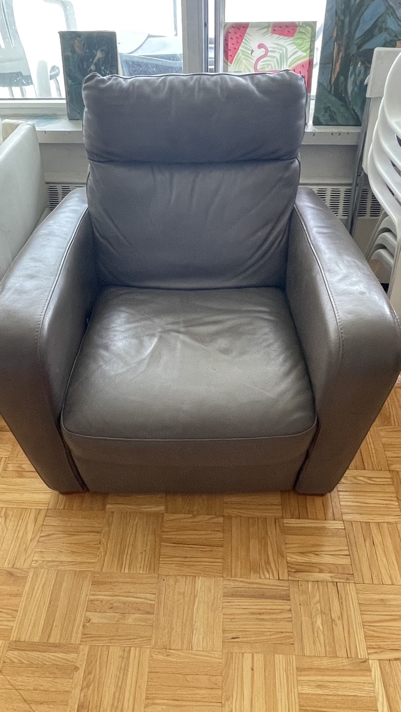 Brown Leather Recliner