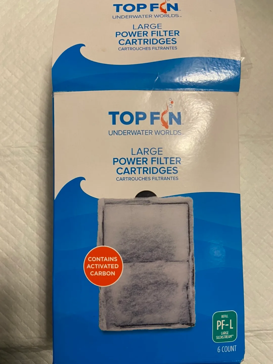 Top Fin Silenstream Power Fish Tank Filter and 6 NEW Cartridges image indicator(4)