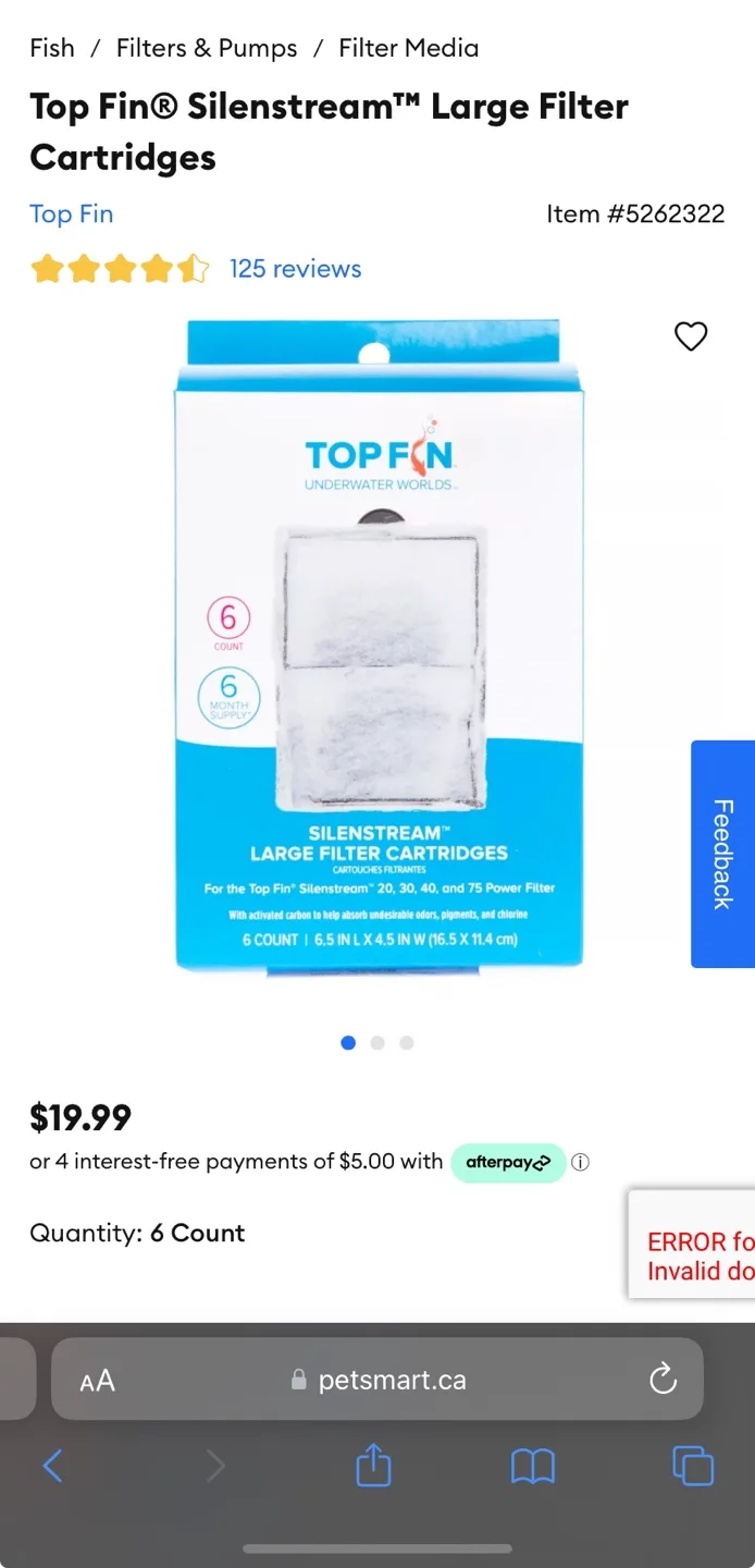 Top Fin Silenstream Power Fish Tank Filter and 6 NEW Cartridges image indicator(5)