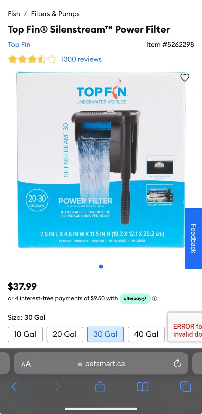 Top Fin Silenstream Power Fish Tank Filter and 6 NEW Cartridges image indicator(2)