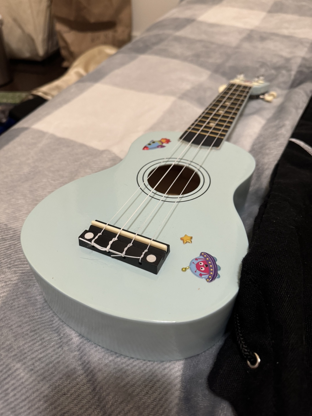 Blue Ukulele with a bag - photo 3