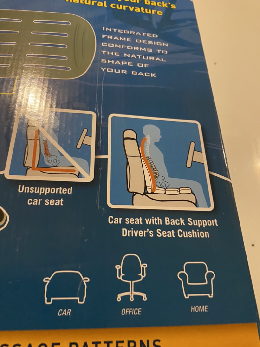 🧡 OSIM uSqueez Back Support Driver's Seat Cushion - photo 2