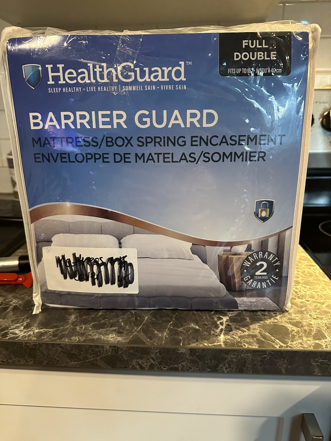 HealthGuard bedbug cover