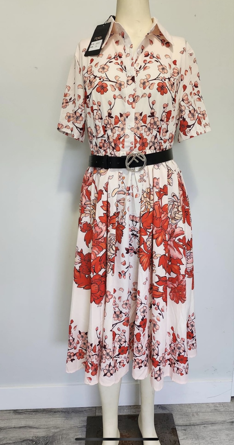 Floral Print Midi Dress