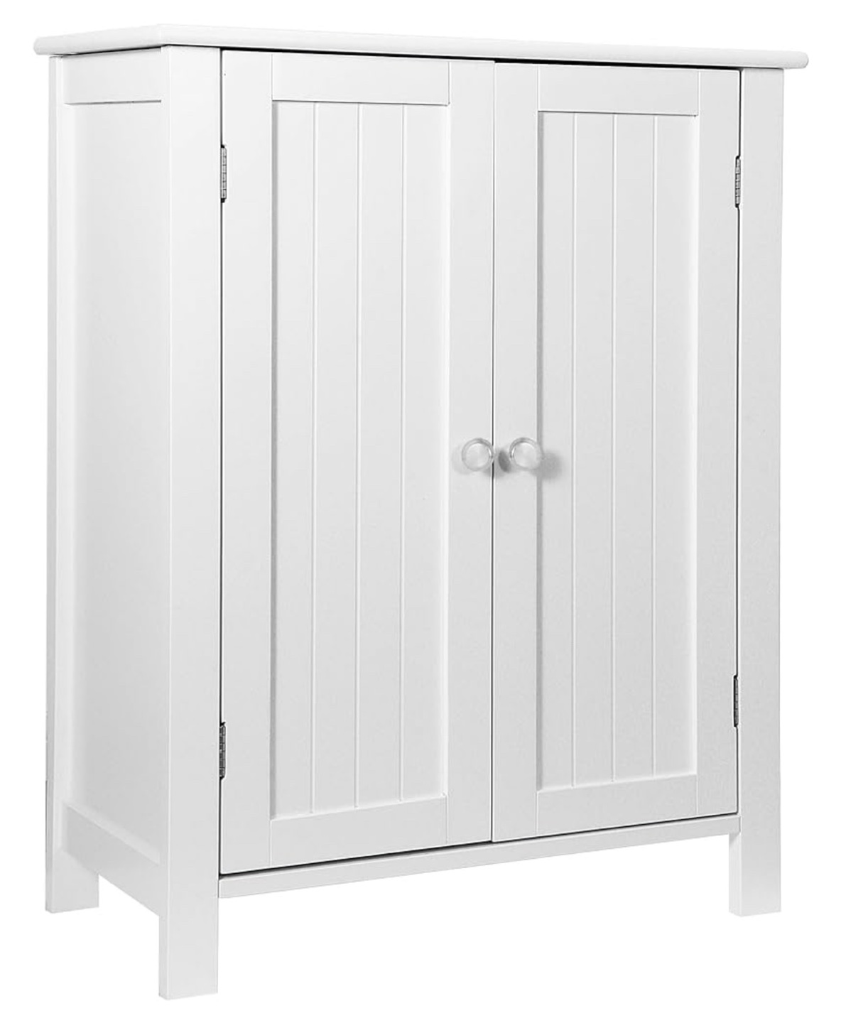 White Cabinet with Doors and Shelves