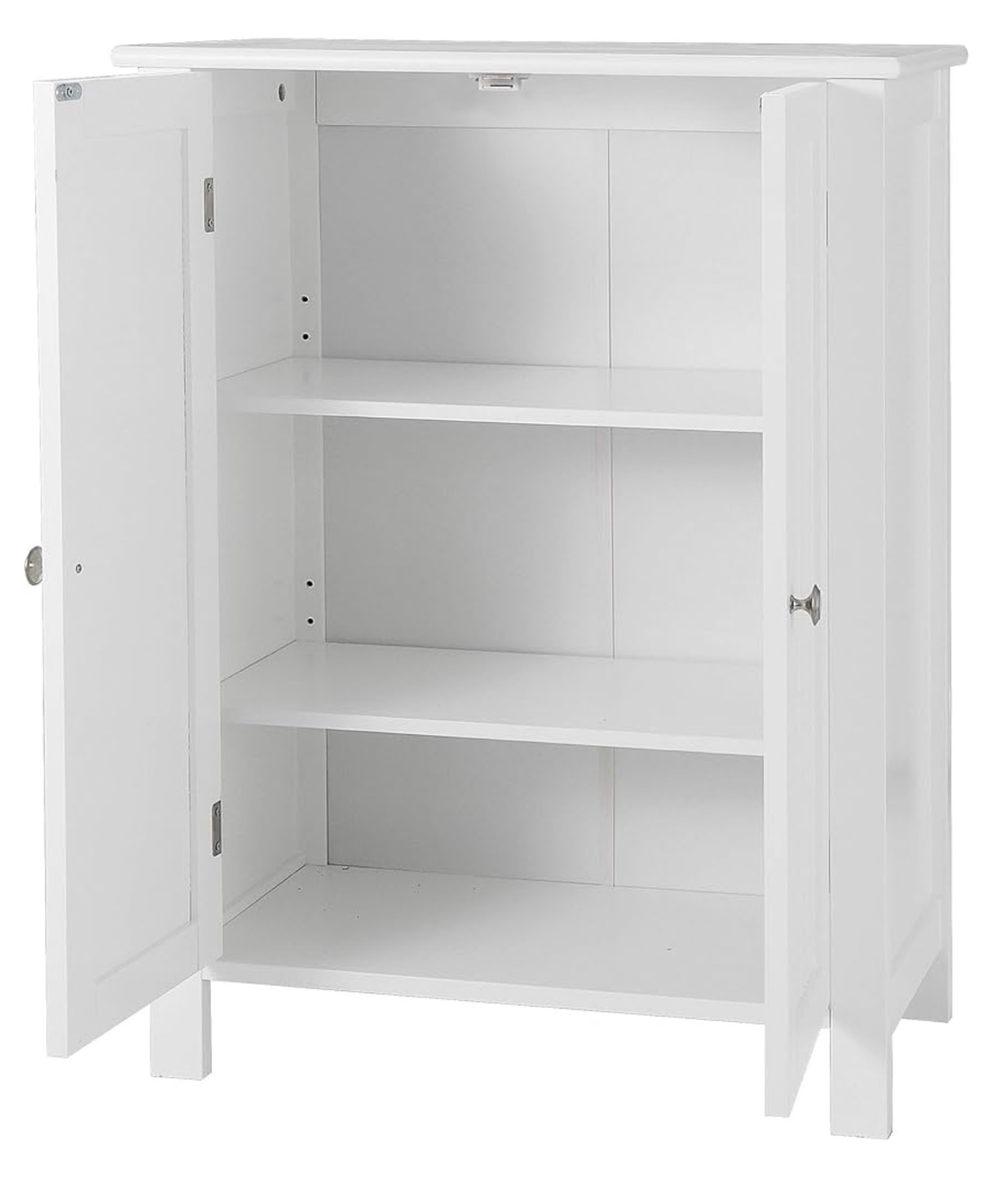 White Cabinet with Doors and Shelves - photo 3