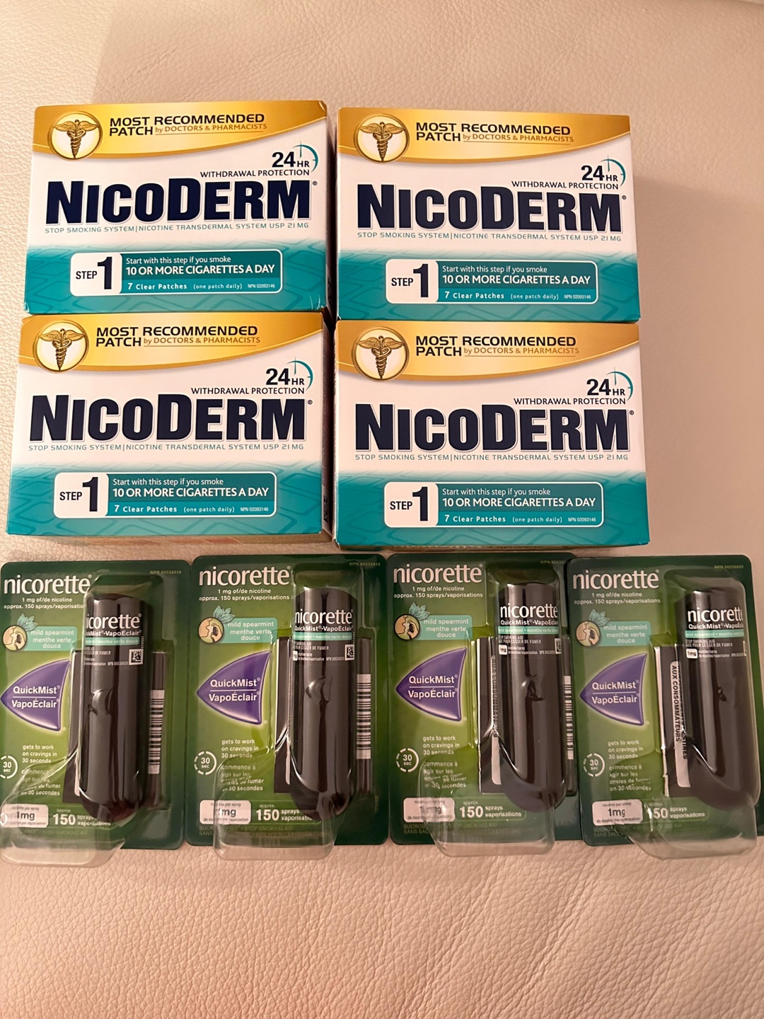 Nicoderm patch /  Quick mist