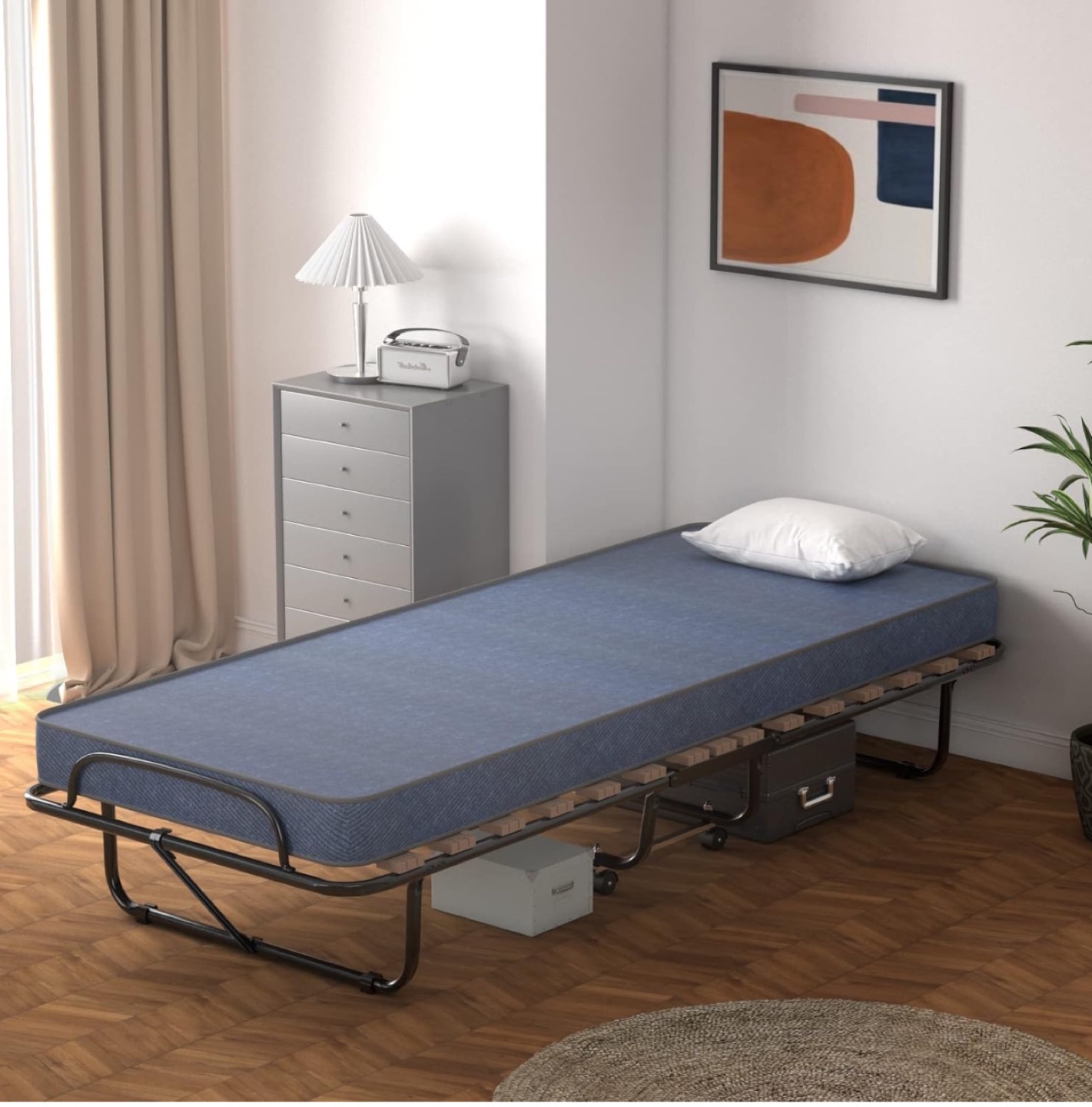 Folding Guest Bed with Memory Foam Mattress