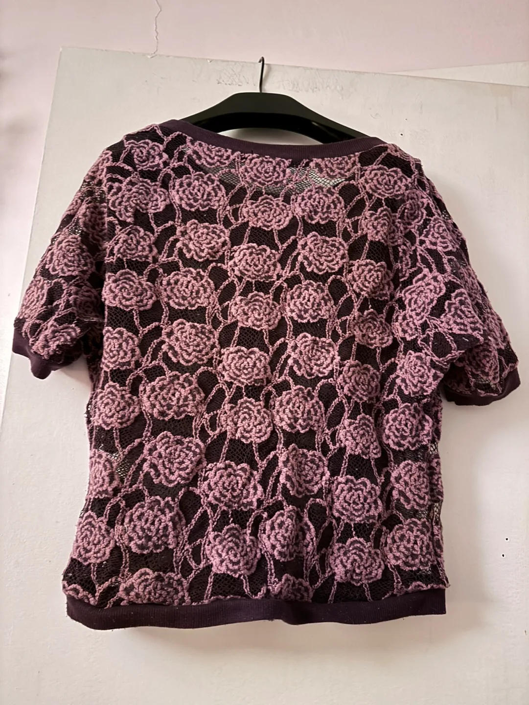 Purple Floral Lace Top image indicator(2)