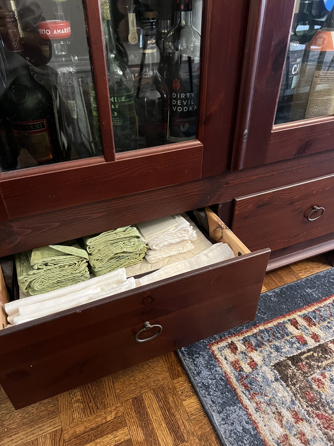 Wooden Cabinet with Glass Doors - photo 3
