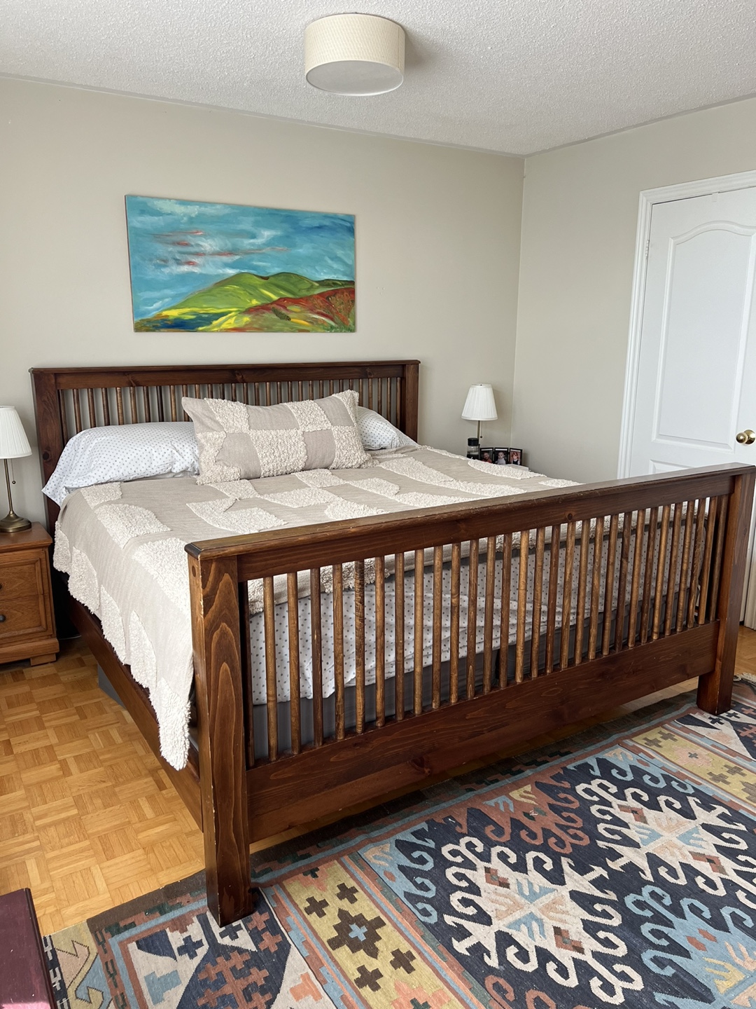 King Size Wooden Bed Frame Shaker Style - photo 2