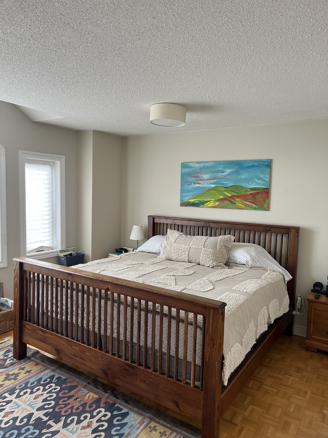 King Size Wooden Bed Frame Shaker Style