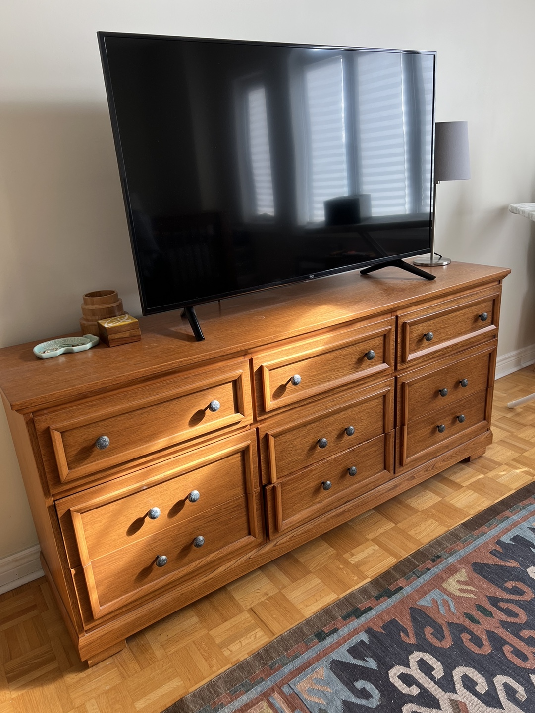 Set of 3 matching wooden dressers - photo 3