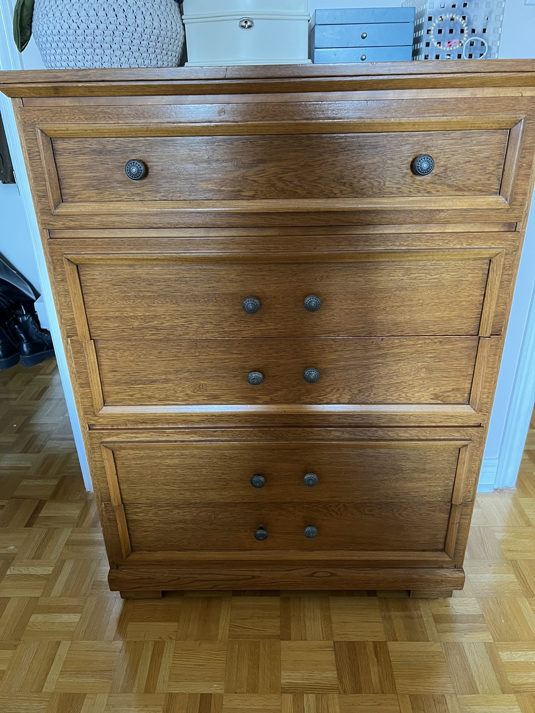 Set of 3 matching wooden dressers