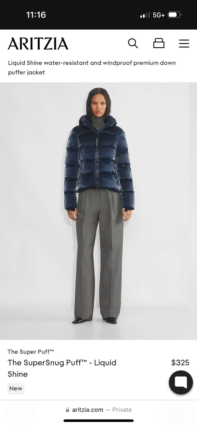 Aritzia The SuperSnug Puff liquid shine - winter coat - photo 4