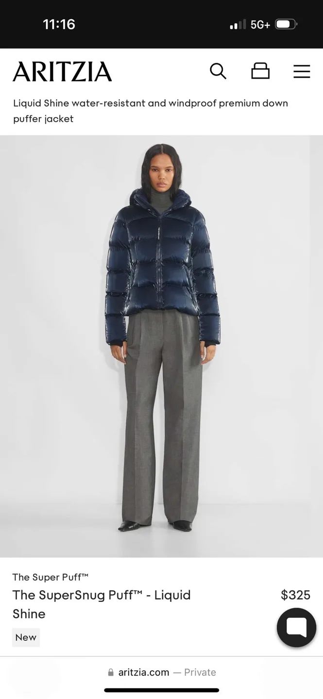 *BRAND NEW* Aritzia The SuperSnug Puff - Liquid Shine image indicator(4)