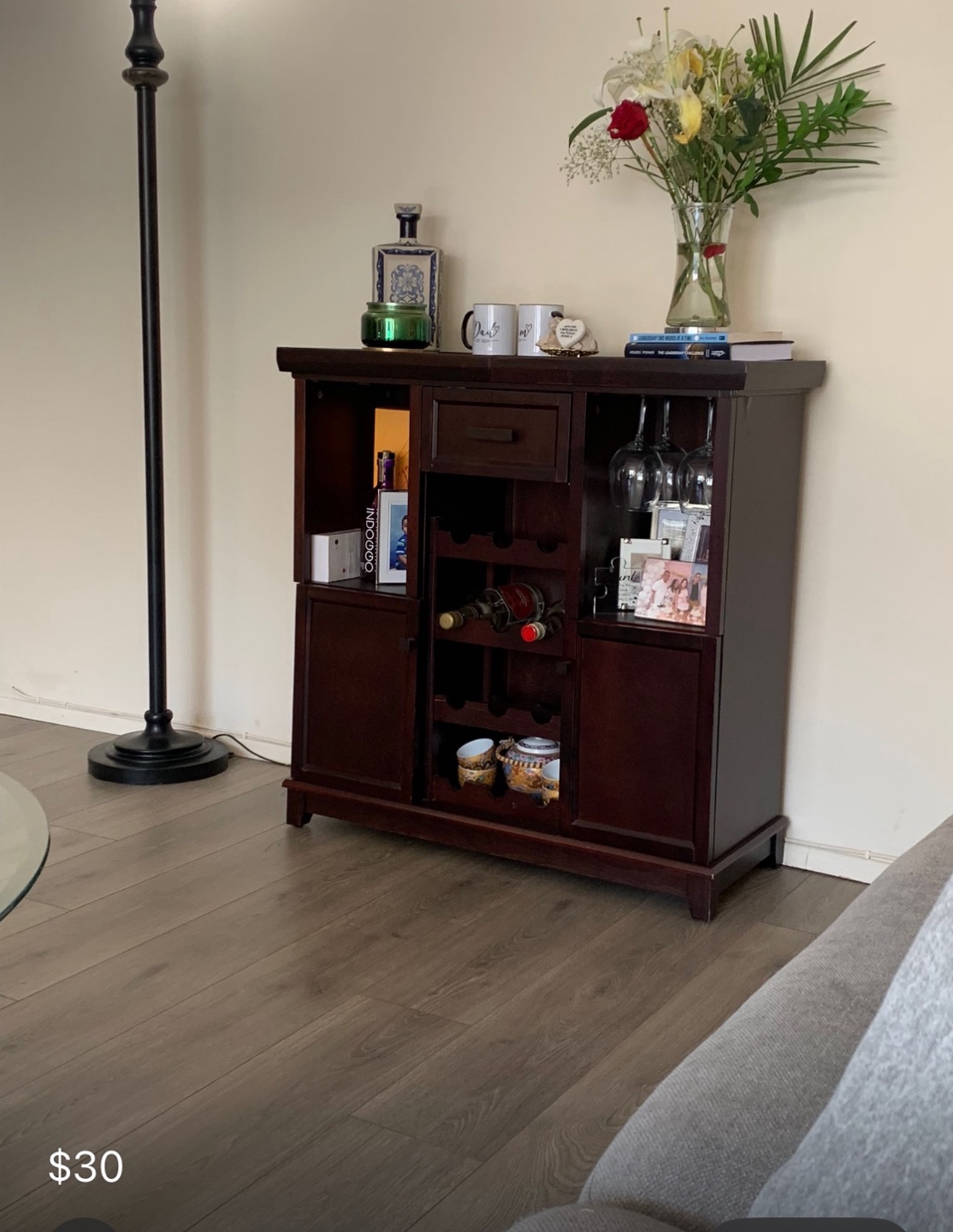 Wood Bar Cabinet