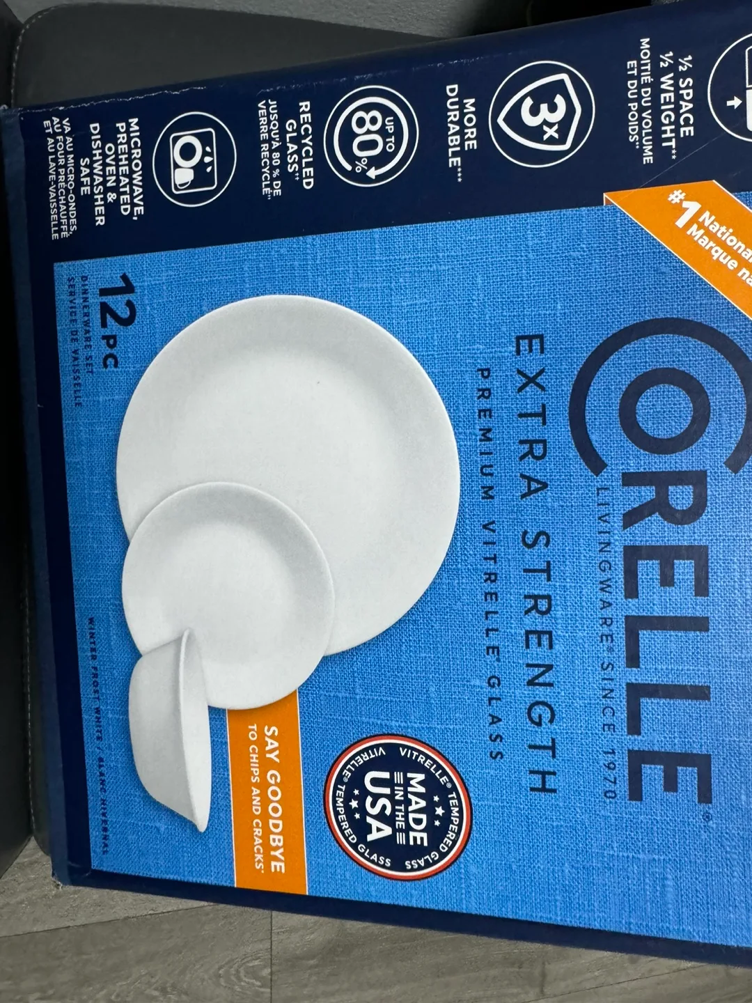 Corelle Dinnerware Set 12pc i have 4 sets total 48 pc thumbnail