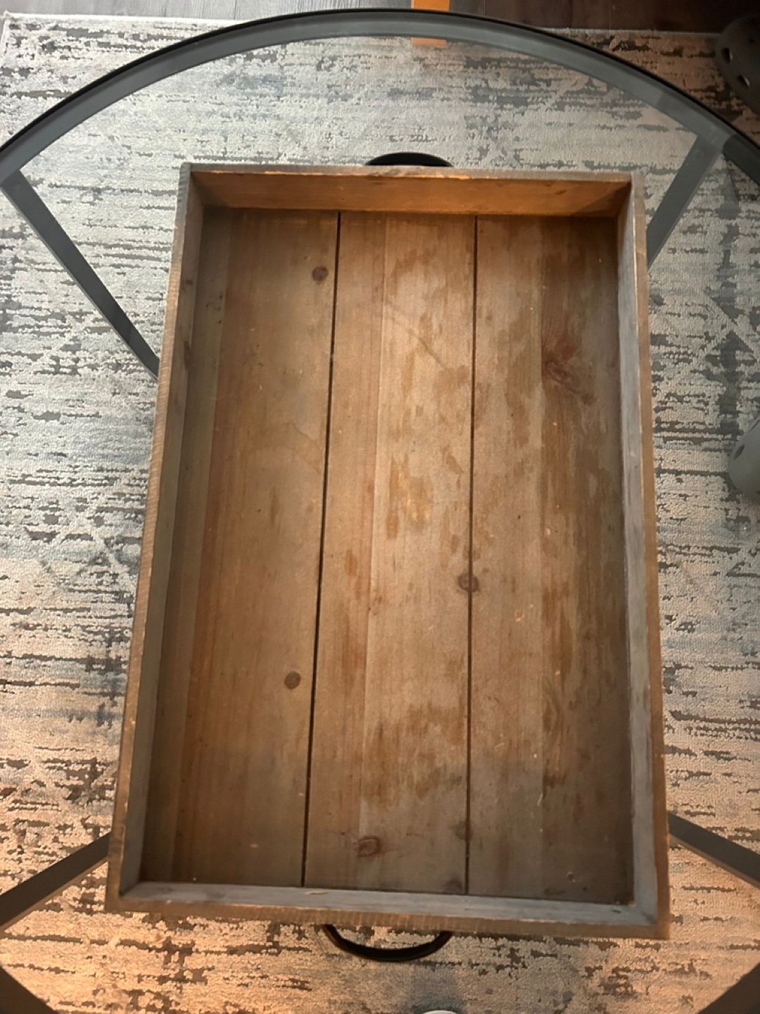 Wooden Tray with Four Round Coasters - photo 2