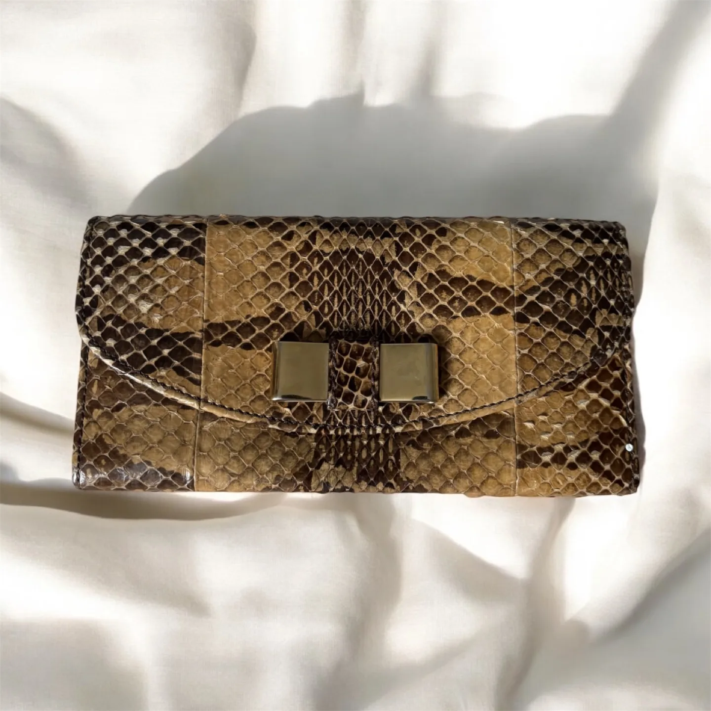 Chloé Snake Skin Leather Wallet thumbnail