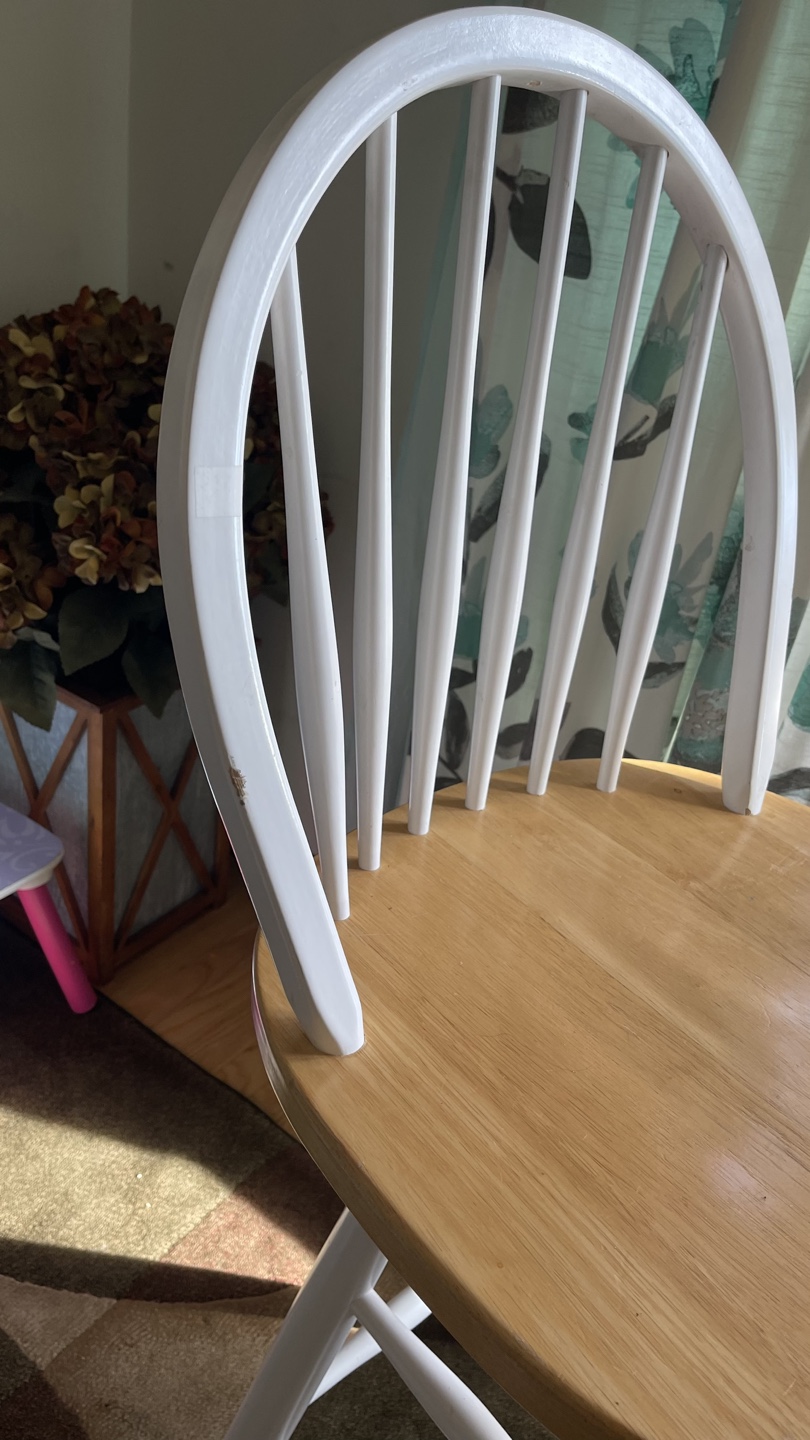White Kitchen Counter swivel Stool - photo 2