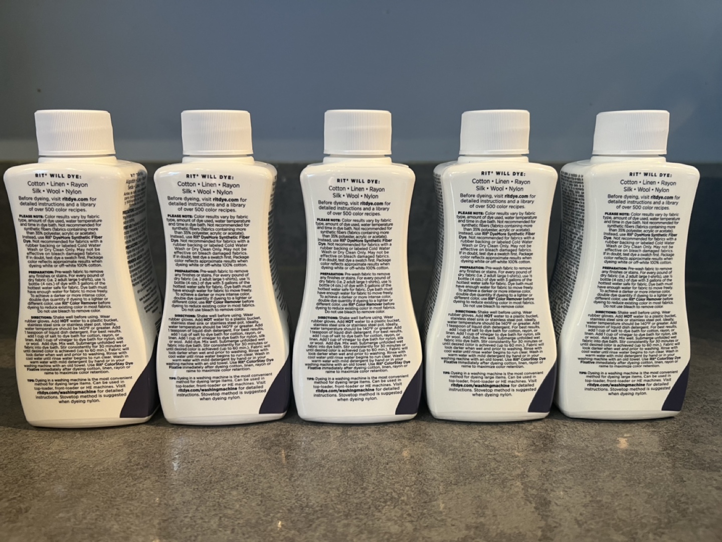 Rit Dye - Navy Blue - 5 Bottles - photo 2