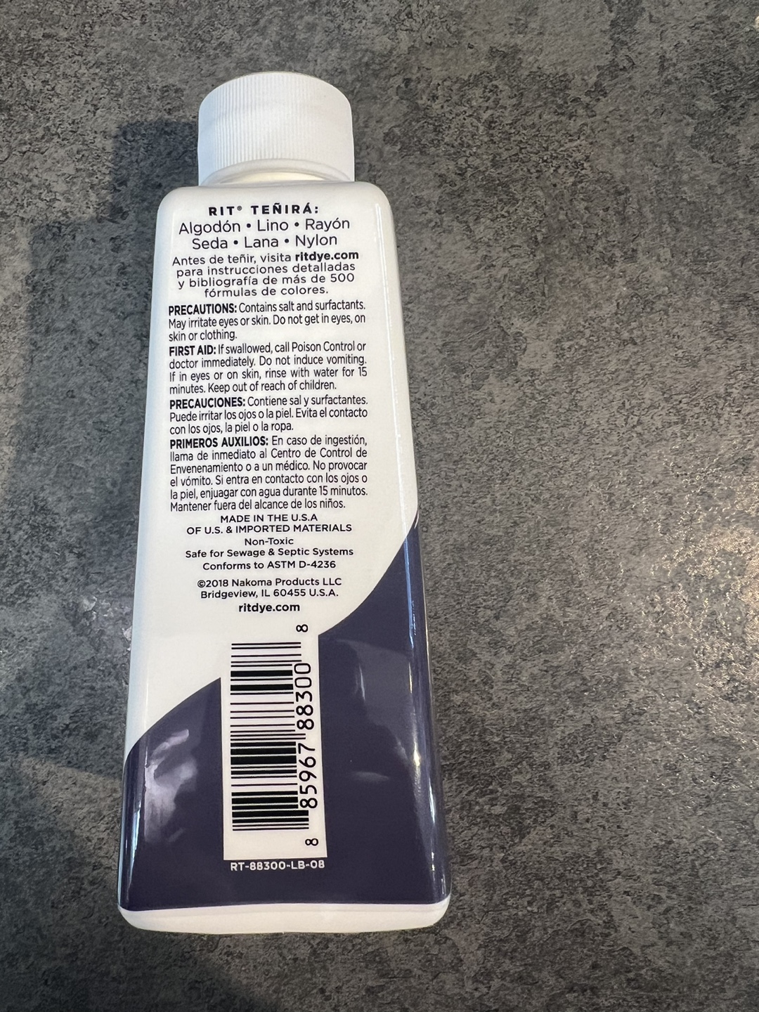 Rit Dye - Navy Blue - 5 Bottles - photo 4