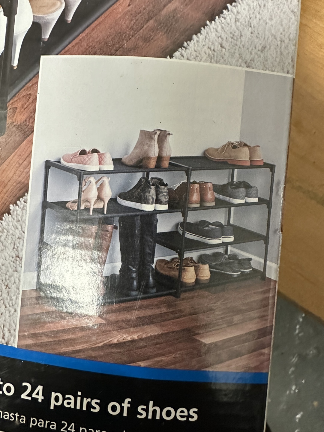 4 Tier Adjustable Shoe & Boot Rack - photo 2