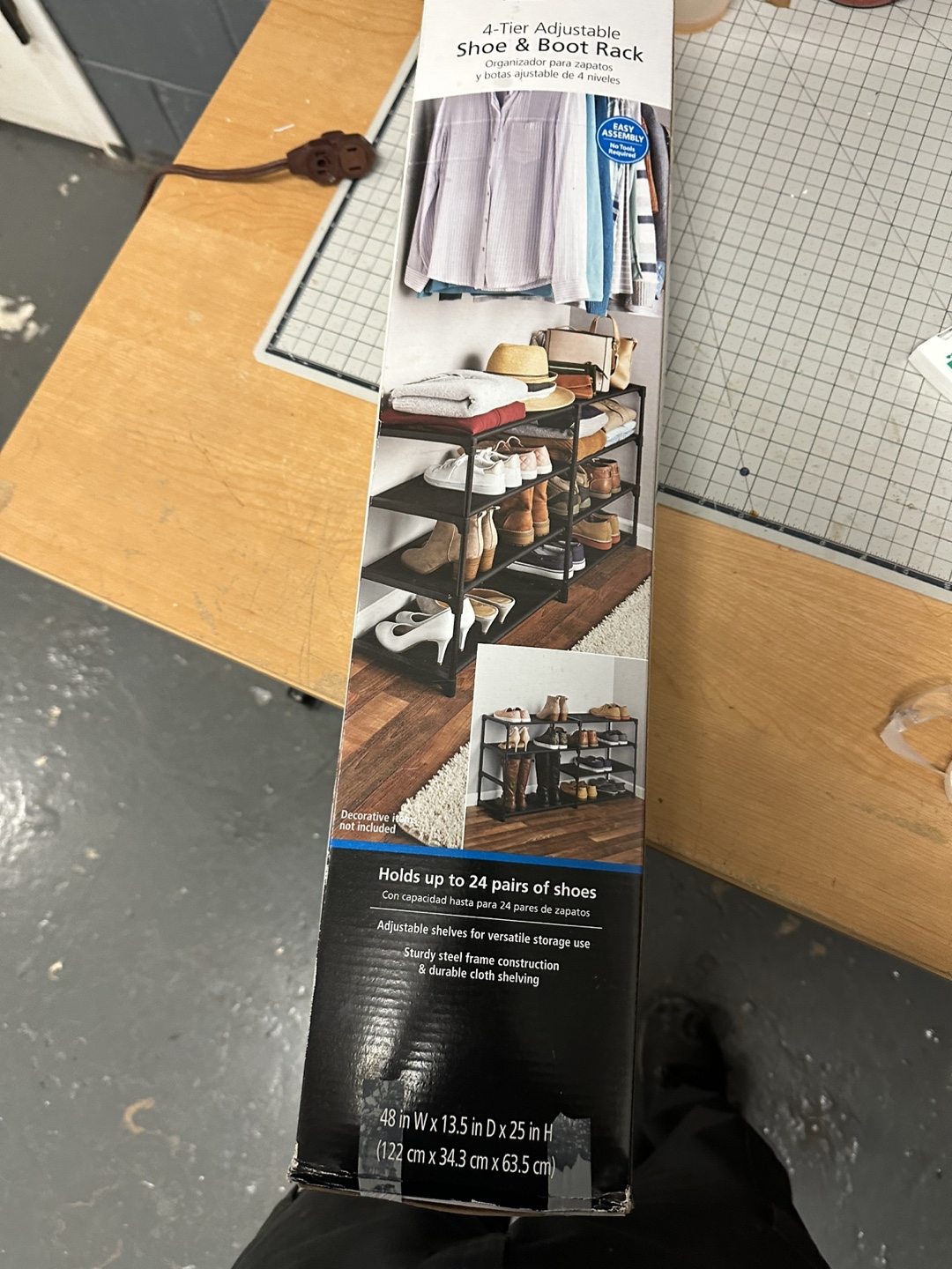 4 Tier Adjustable Shoe & Boot Rack - photo 4
