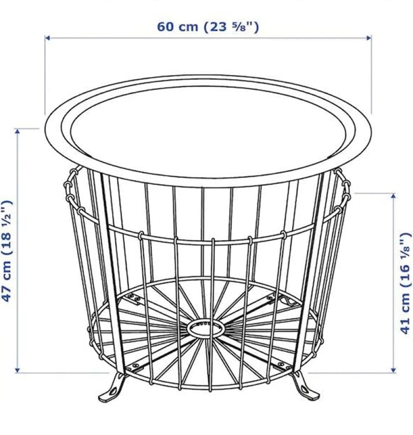IKEA Black Side Table with Storage - photo 4