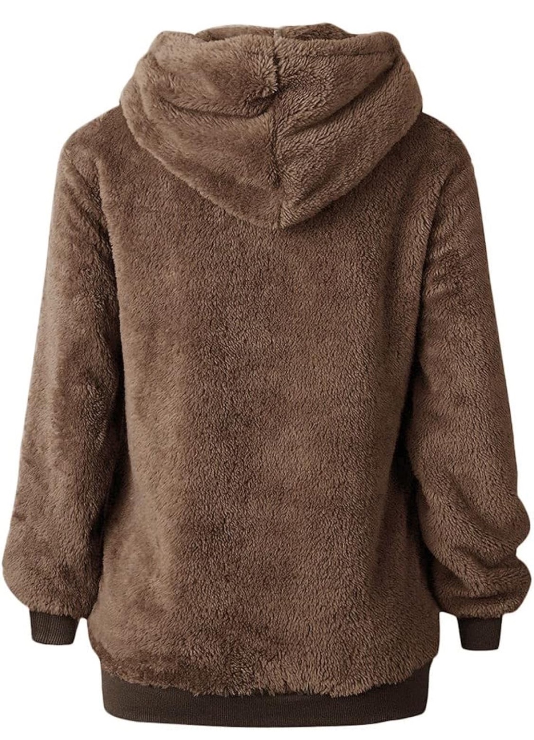 NEW! Brown Fuzzy Oversized Hoodie - photo 5