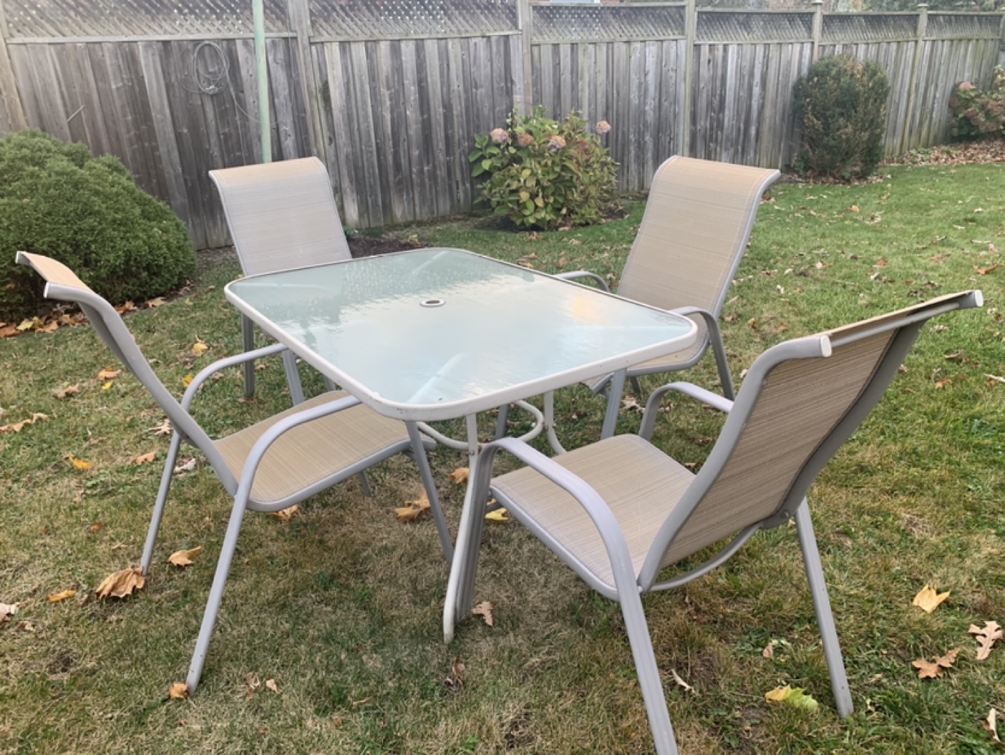 Patio Table and  4 Chairs Set