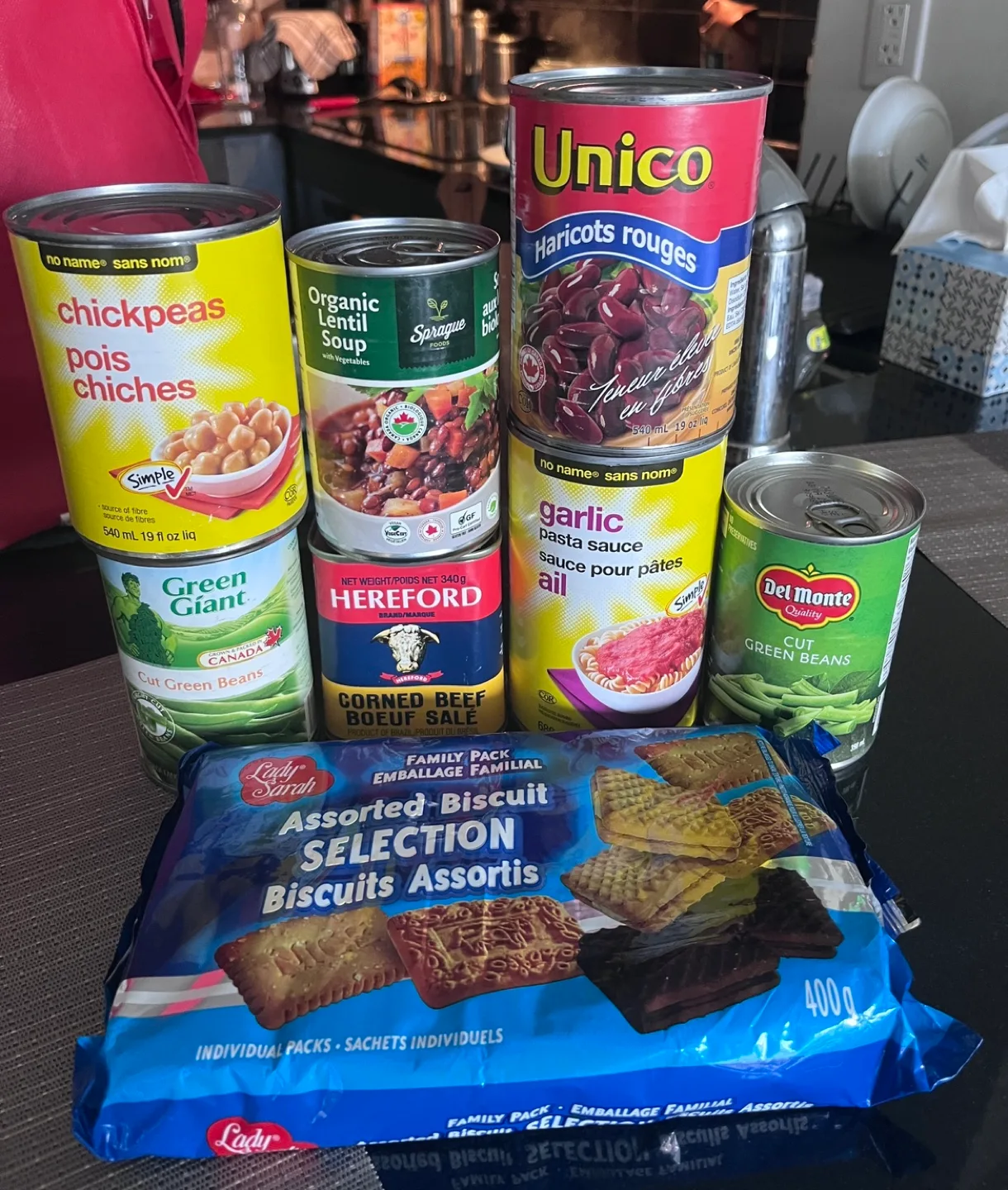 Cans and biscuits food thumbnail