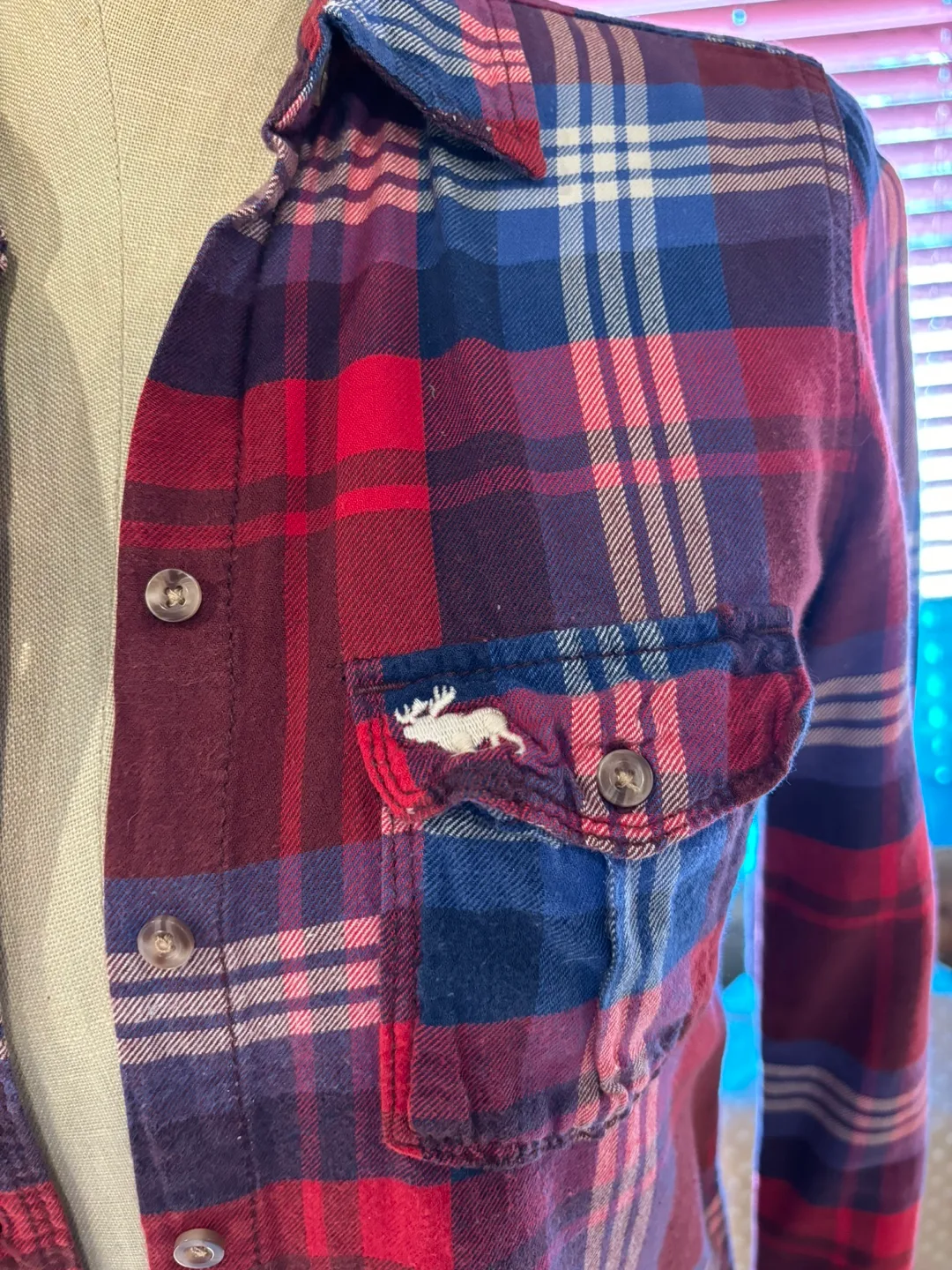 Abercrombie & Fitch Plaid Button Down Shirt image indicator(2)