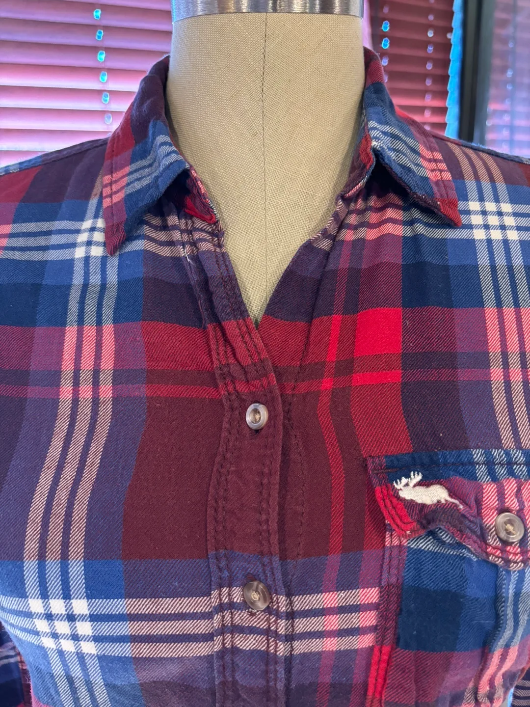 Abercrombie & Fitch Plaid Button Down Shirt image indicator(4)