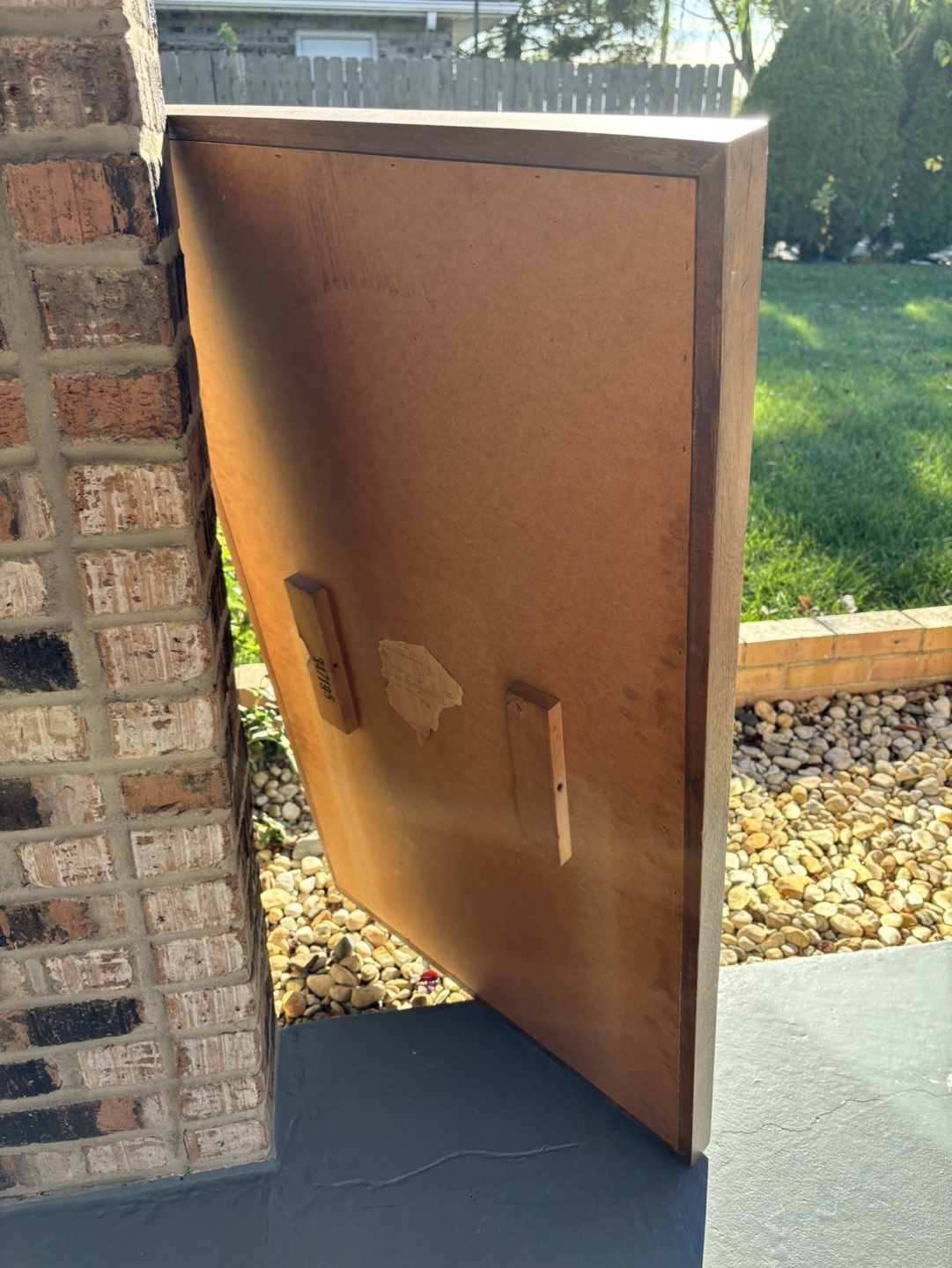 Vintage Wood Framed Mirror - photo 4