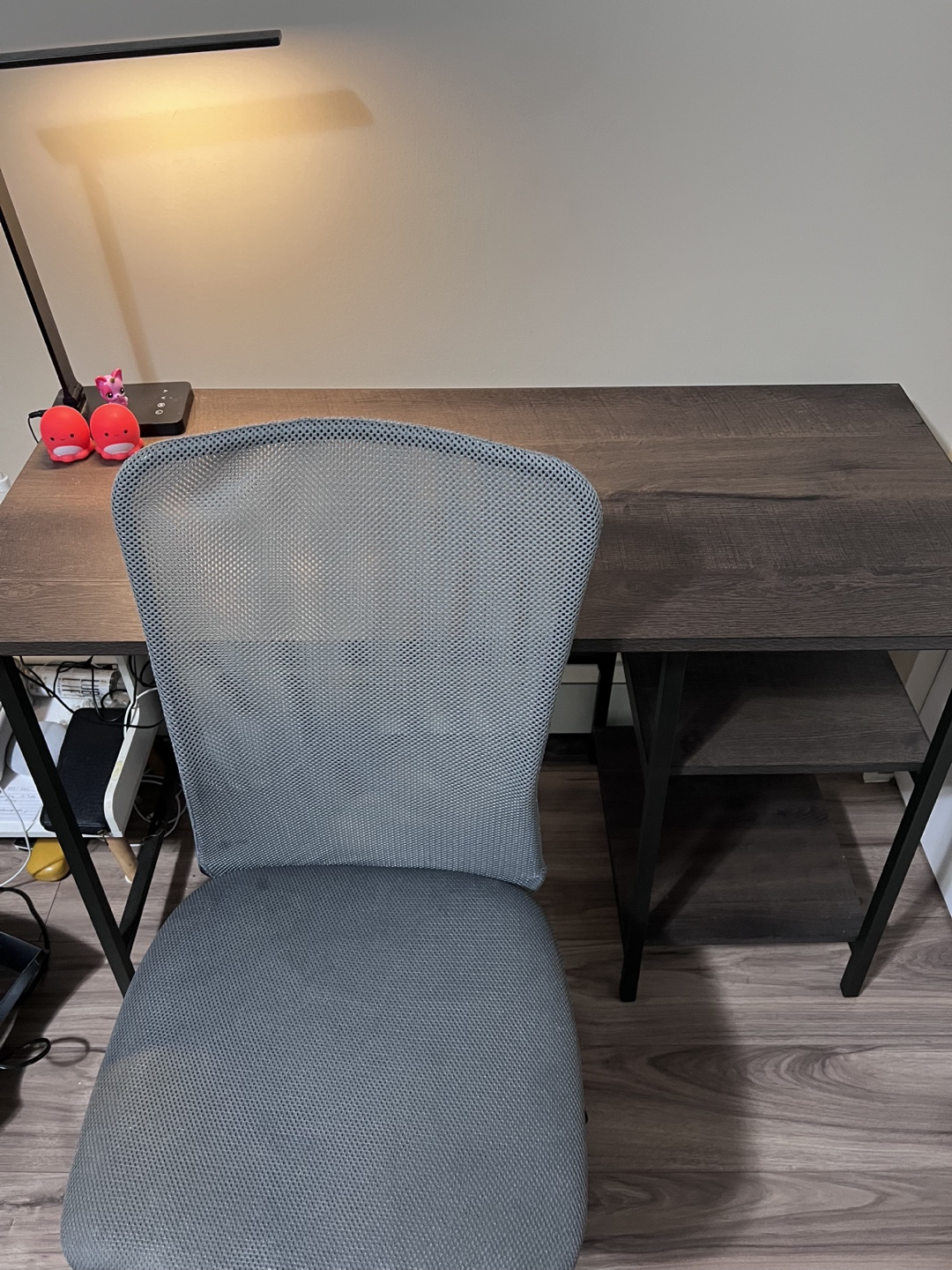 Study Table (Black Desk with Shelf and Chair) - photo 5