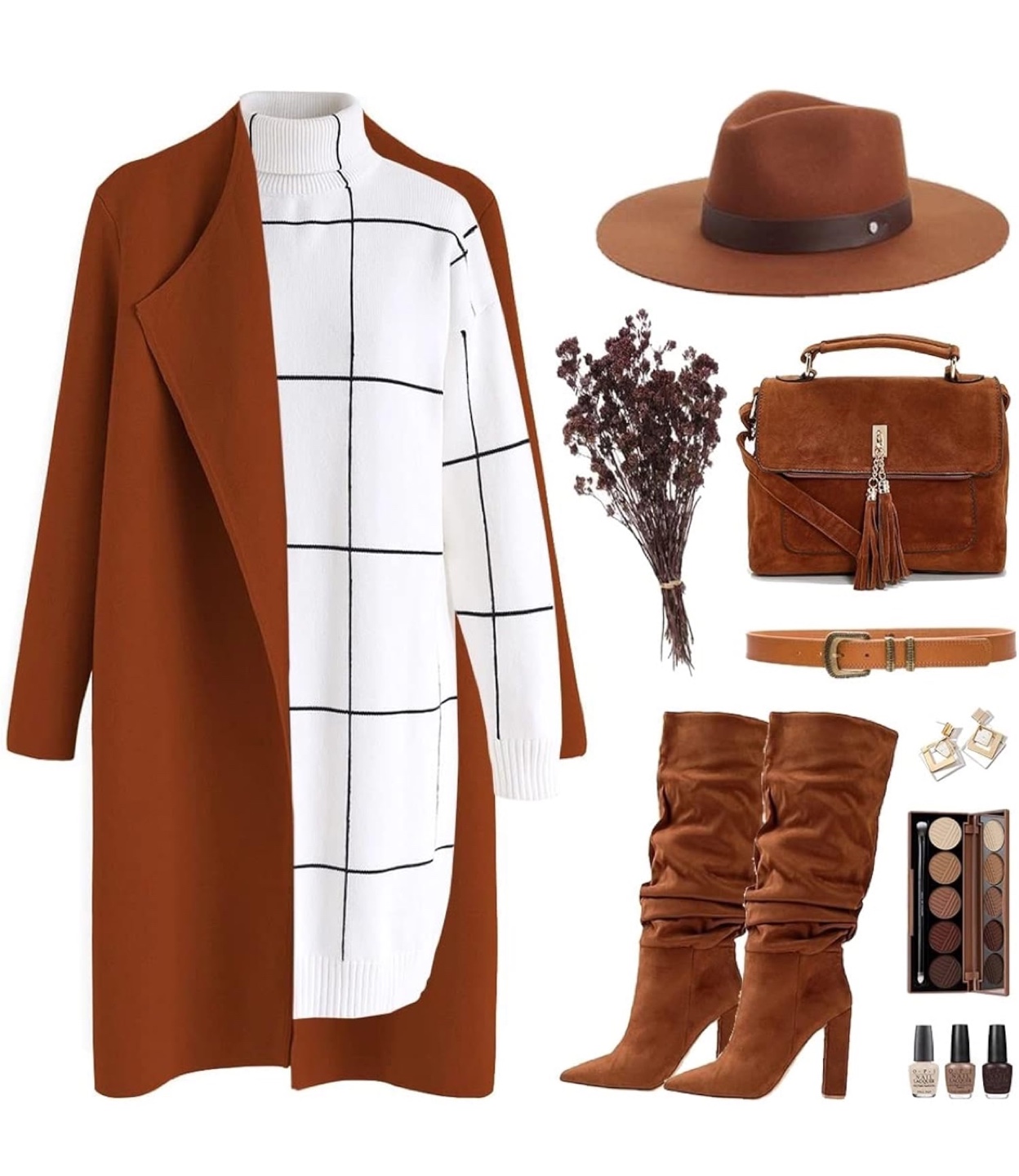 NEW! CLASSY OPEN FRONT KNIT COAT IN CARAMEL - photo 5