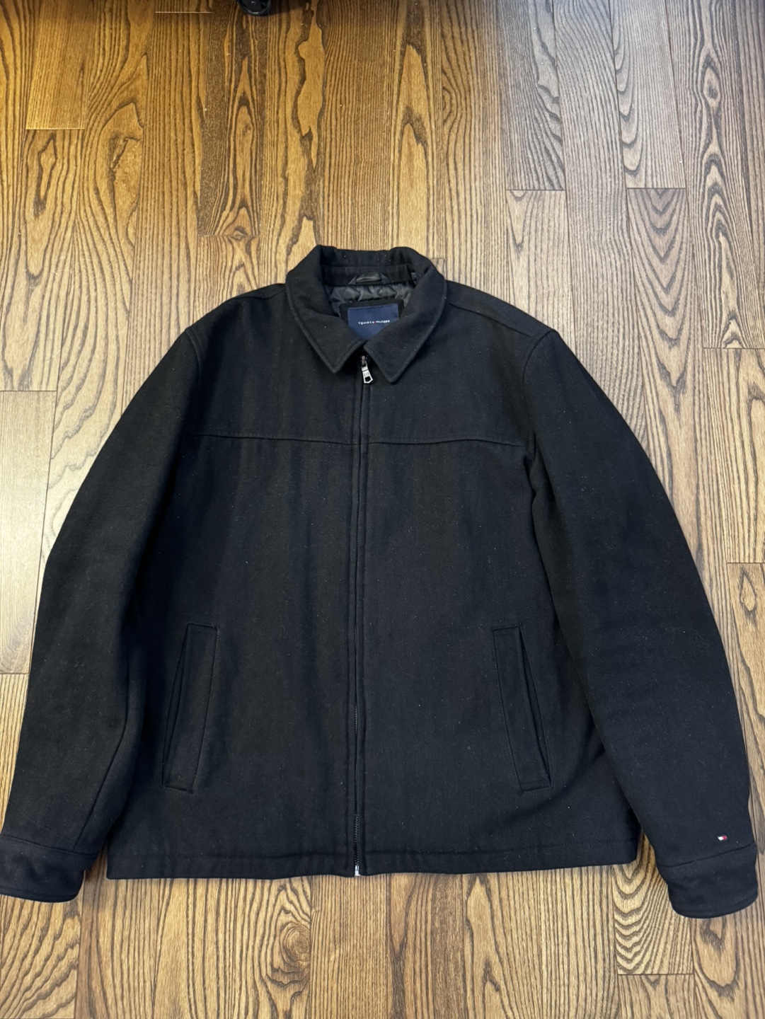 Tommy Hilfiger Black Wool Jacket