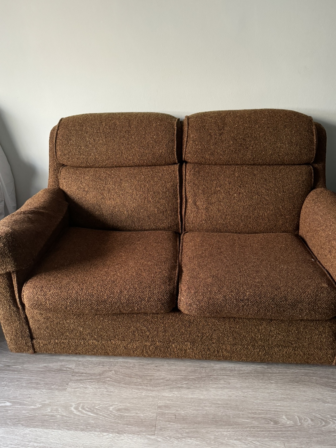 Brown Two-Seater Sofa
