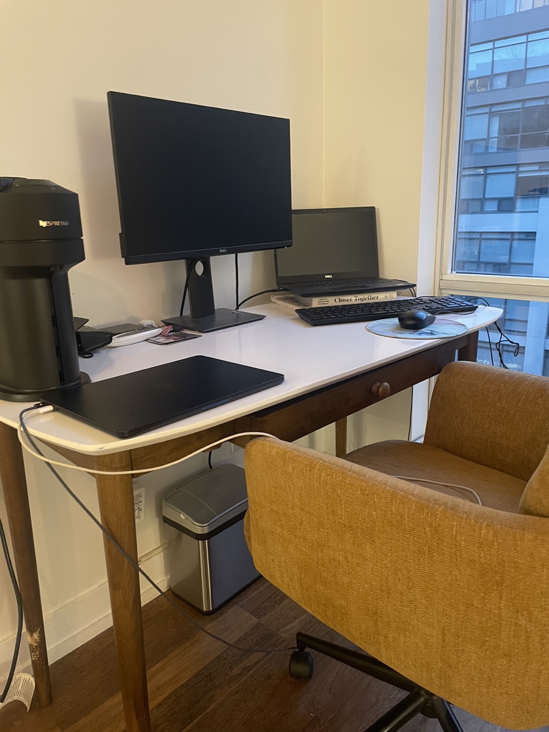 White desk