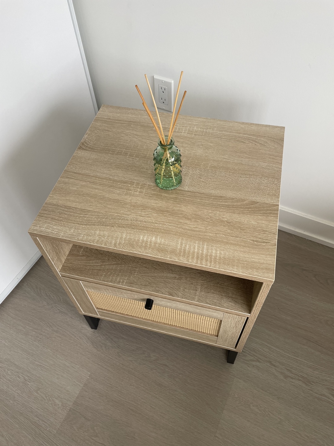 Nightstand with Rattan Detail - photo 2