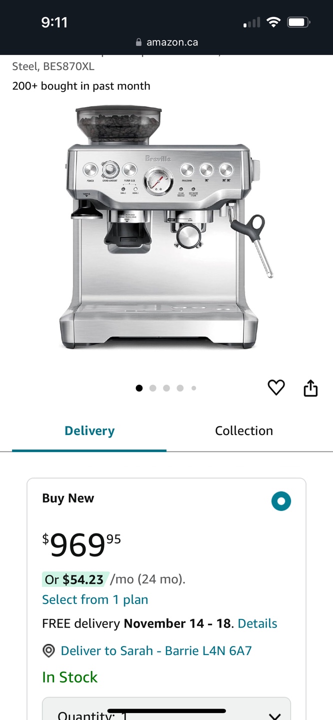 Breville Barista Express Espresso Machine - photo 2